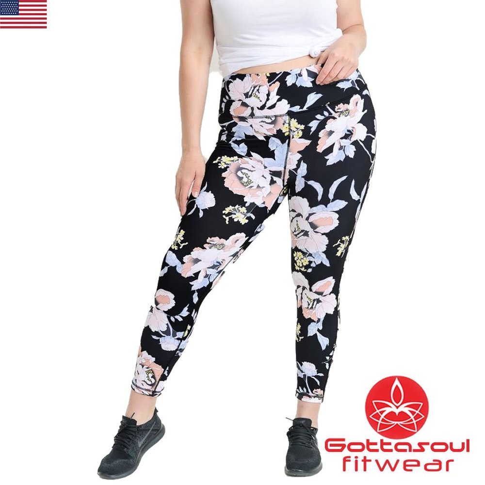 Tropical floral Leggings with Tags